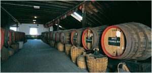 Casks aging on the island of Madeira
